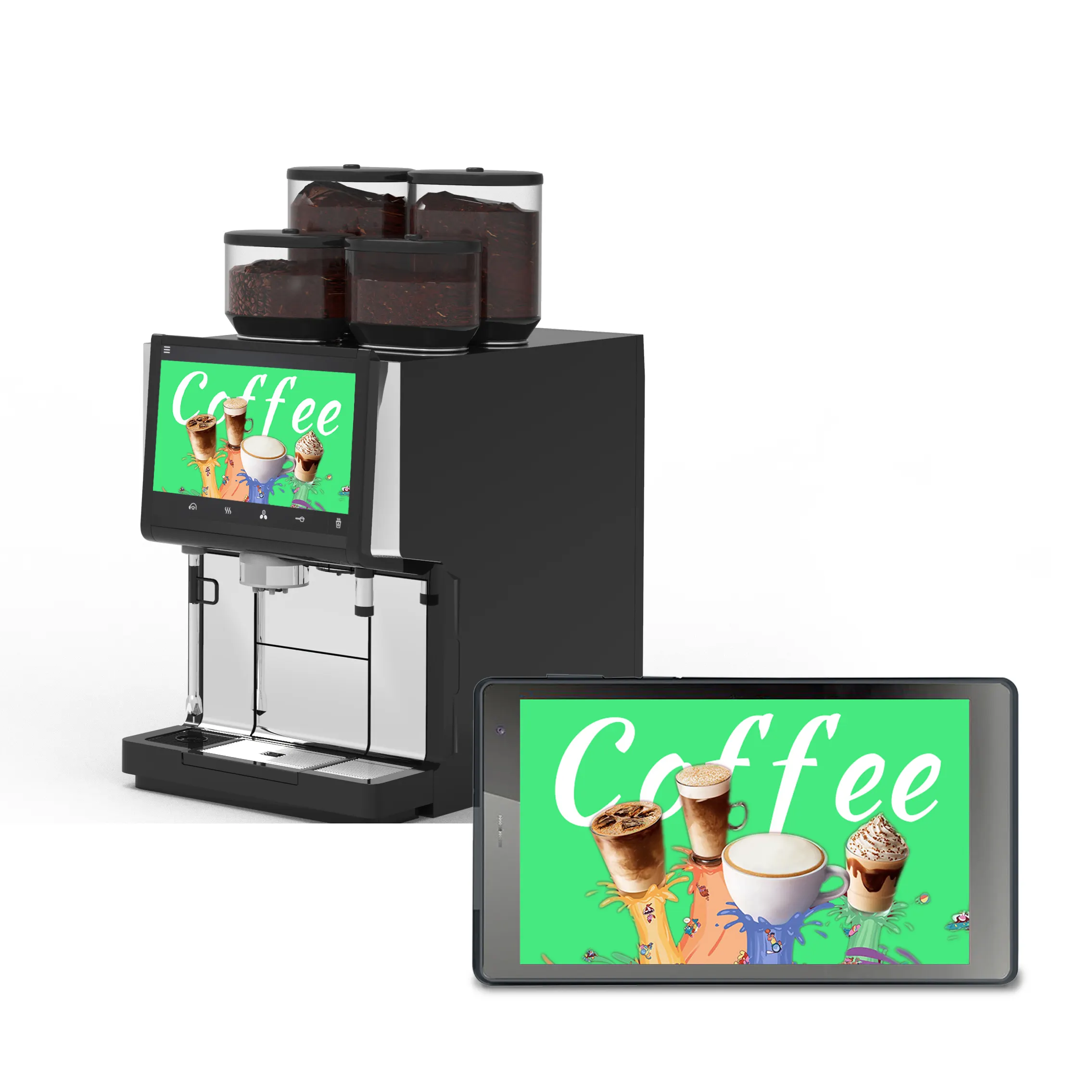 Smart appliance tablets 10 pollici android coffee maker tostapane distributore d'acqua fornello di riso wifi tablet android tablet incorporato