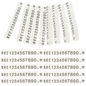 Espositore per Prezzi in Plastica Yinliang Modello 5-53-1, Base Nera con Testo Bianco, Porta Etichette per Gioiellerie e Negozi - Product Image 6