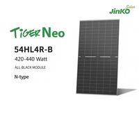 Panel Surya 400W-420W Tiger Neo 3.0 N-Type Half Cell Mono Full Black Modul Efisiensi Tinggi BIPV PERC Residensial