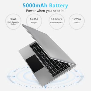 โรงงานขายส่งโดยตรง แล็ปท็อป 14 นิ้ว N4000 6+64GB ราคาถูก สำหรับใช้ส่วนตัวและที่บ้าน คอมพิวเตอร์พกพาเพื่อการศึกษา - Product Image 2