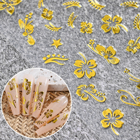Autocollants 3D Hibiscus pour Ongles, Pétales de Fleurs Blanches, Décorations Élégantes pour Mariage, Design Printemps Sakura, Slider Manucure