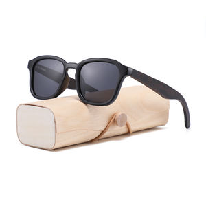 2024 marcos cuadrados de madera Unisex gafas de sol moda clásica hecha a mano fábrica gafas de sol de lujo gafas de sol hombres - Product Image 4
