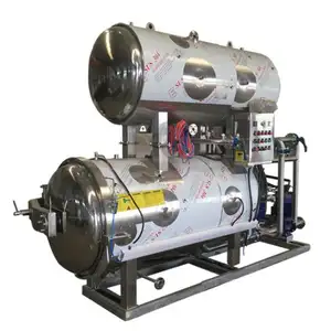 Baño de vapor autoclave esterilizador Atún enlatado Vapor Spray Alta presión retorta