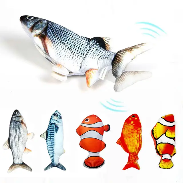 Usb Auto Electric Moving Fish Catnip Dancing Fish Cat Toy Simulation Interactive Fish Dog Toy