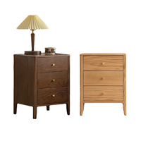 Table de chevet en bois massif, moderne et simple, petite armoire de rangement en bois pour chambre à coucher, avec tiroirs