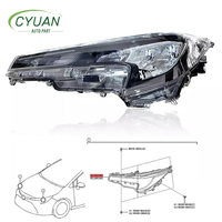 Pièces automobiles CYUAN pour Toyota Corolla 19-22 Levin Phare avant bas de gamme L81150-02V40/R81110-02V40 12V 55W 5000 Lumens 6000K