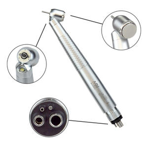 Pièce à main dentaire Mesen, turbine haute vitesse à angle de 45 degrés avec lumière, couleur argent, certifiée CE MG03 - Product Image 4