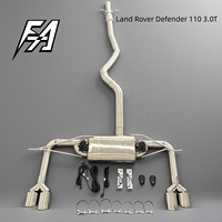Système d'échappement en acier inoxydable pour Land Rover Defender 110 3.0T avec silencieux à son variable télécommandé et 4 sorties