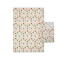 Torchon floral en design coloré imprimé-torchon en coton-torchon de cuisine imprimé rétro