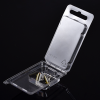 Boîte en PET recyclé transparente YuXuan, emballage en blister, impression UV, emballage de leurres de pêche, personnalisable, 0,5 mm