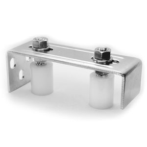 Plaque de guidage réglable en acier inoxydable SKU 9180035 pour fixation de porte en acier inoxydable AISI 304 durable - Product Image 1