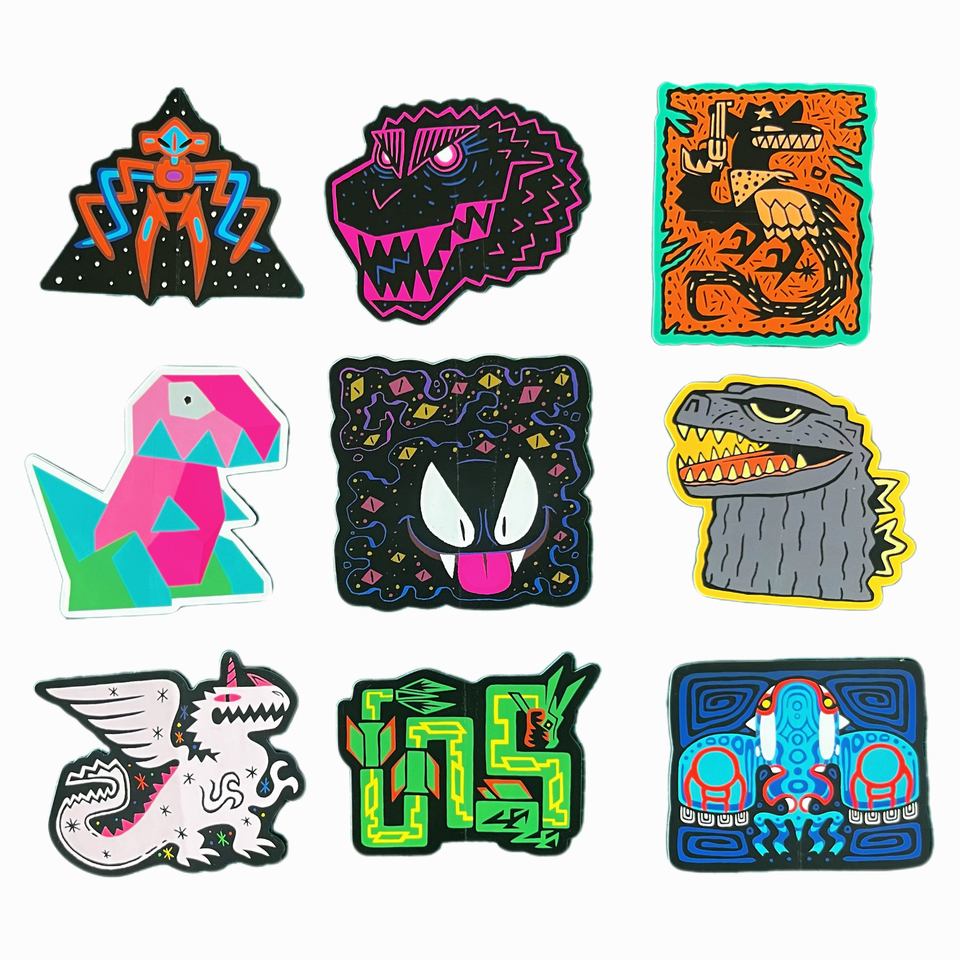 Custom Die Cut Holographic Vinyl Waterproof Sticker UV Resistant ...