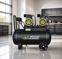Compresseur d'air à piston silencieux sans huile portable JB JBW-2850D-2P 220V/380V avec garantie d'un an pour l'entretien et la réparation de véhicules