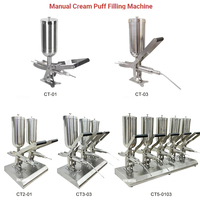 Injecteur manuel 5L pour pâte à beurre, confiture, beurre de cacahuète, crème glacée, pour produits de boulangerie, pain, gâteaux au chocolat, beignets, churros
