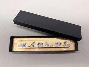 Japanese Cat Lover Pattern Aluminum Body Customisable Stationery <b>Scale</b> <b>Ruler</b> Supplier - Product Image 3