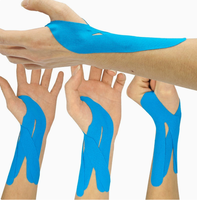 Bande de maintien sportive en coton pré-coupé avec fixation adhésive élastique pour le basketball, soutien fixe longue distance et effet musculaire