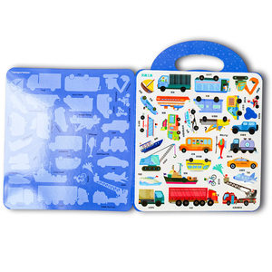 Impression d'autocollants personnalisés Livres pour enfants Activité éducative avec différents thèmes <span class=keywords><strong>Livre</strong></span> d'autocollants réutilisables et étanches pour enfants - Product Image 3