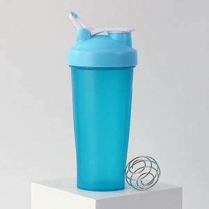 Custom Logo BPA Free Plastic 20oz <b>Protein</b> Shaker <b>Bottle</b> with Mixing Spring for Fitness Event Giveaways - Product Image 3