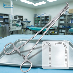 Pinzas Hemostáticas Negus de 18 cm con Punta Curva, Pinza Quirúrgica F6-128 Clase I para Cirugía General, Instrumento Manual con Certificación CE - Product Image 2