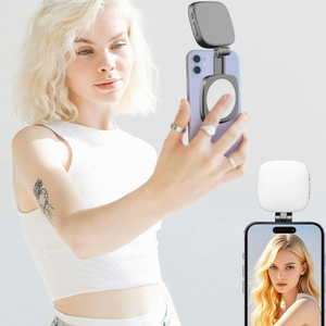 Mini lampe magnétique pour téléphone, compatible avec les miroirs de maquillage, lampe de poche pour selfie, vidéoconférence, prise de vue - Product Image 3