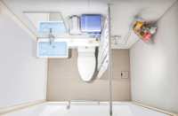 Module de salle de bain haut de gamme en fibre de verre SMC, personnalisé, complet, autonome, léger, à déploiement rapide et au plan de configuration efficace