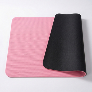 Tapis de yoga en <span class=keywords><strong>TPE</strong></span> écologique, double face, bicolore, épaisseur 8 mm/6 mm, antidérapant, imperméable, tapis d'exercice Pilates avec sangle de transport - Product Image 1