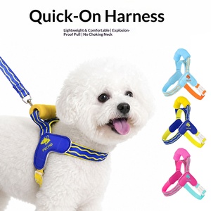Farbenfrohes Haustier-Leinen-Geschirr-Set Lebendiger Hunde-Brustgurt Tragbar Einfach zu Tragen Sattelstil - Product Image 5