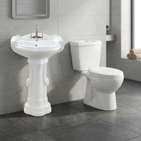 Ensemble de toilettes et lavabo de salle de bain en céramique de qualité supérieure, fabriqué en usine d'origine