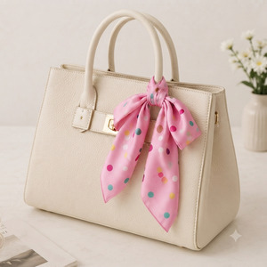 Pañuelo Cuadrado de Poliéster con Estampado Personalizado de 27.5 Pulgadas, Pañuelo de Cuello con Diseño de Lunares para Mujer, Accesorios de Moda, Venta al Por Mayor OEM - Product Image 4
