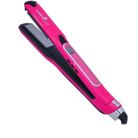 Lisseur de cheveux professionnel en titane pour usage en salon, technologie ionique, affichage de la température LED, électrique, USB, pour la maison et l'hôtel