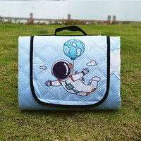 Tapis de sol épais et portable pour jeu d'échecs volants, pique-nique, camping, plage, imperméable et anti-humidité, en coton PE, avec sac à cordon