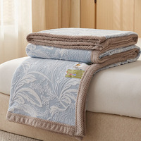 Couverture polaire douce et chaude en jacquard double couche 100 % polyester à rayures de dessins animés, cationique et sculptée, pour quatre personnes, vente en gros