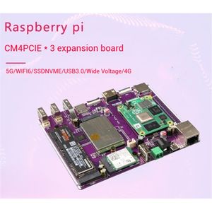 Placa de Desarrollo Mcuzone <span class=keywords><strong>Raspberry</strong></span> <span class=keywords><strong>Pi</strong></span> CM4 DB_RPICM4_3PCIE con Sistema Operativo Linux de 64 bits, 5G/WiFi 6/SSD NVMe/USB3.0, Expansión de Amplio Voltaje 4G - Product Image 5