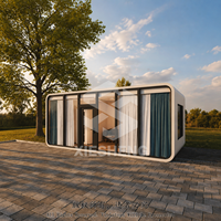 Casa Prefabricada Tipo Cabaña Apple, Lista para Enviar, Certificación CE, Casa Modular de Acero en Contenedor, con 2 Años de Garantía, Directo de Fábrica