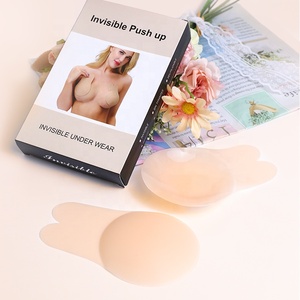Sujetador Adhesivo de Silicona con Orejas de Conejo para Mujer, Sin Costuras, Sin Varillas, Push-Up, Invisible - Product Image 1