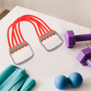 Corda per Trazioni, Banda di Resistenza con Maniglia, Espansore per <span class=keywords><strong>Petto</strong></span> per Palestra Domestica, Viaggi e Fitness all'Aperto - Product Image 6