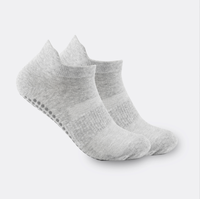 Chaussettes basses pour femmes 6 couleurs à la mode Dot Glue Design tissu éponge avec talon Tab Sports Chaussettes de sol respirantes