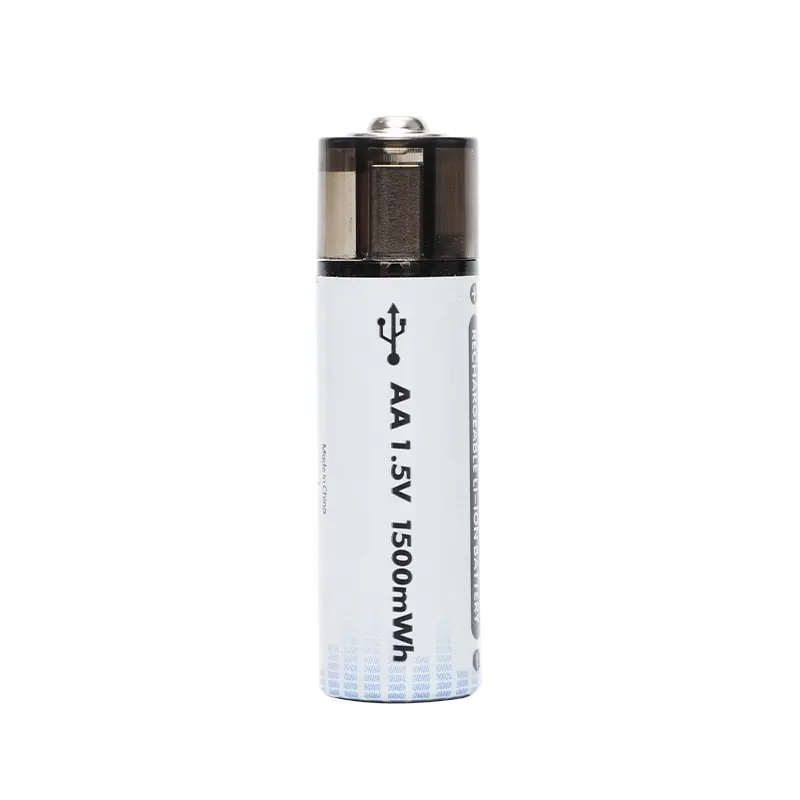 Cuanen Recyclable 1.5v Size AA Usb Lithium Rechargeable Battery 1.5 Volt Lithium Ion Batteries