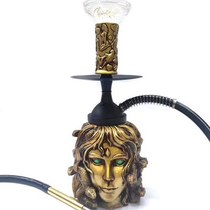Cachimba Árabe con Diseño Creativo de <span class=keywords><strong>Medusa</strong></span> de la Mitología Griega Europea, Cachimba Duradera de Aleación de Aluminio, <span class=keywords><strong>Shisha</strong></span> Luminosa para Fumar en la Noche - Product Image 5