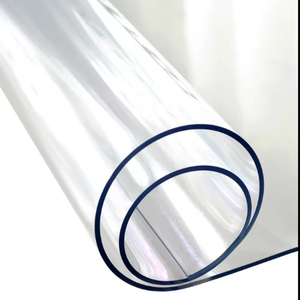 5mm Klare PVC Transparente Folienrollen |   Maßgefertigte Glatte Vinyl-Tischdecke zum Tischschutz - Product Image 1