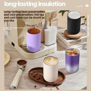 In Stock Modern 500ml Double-Layer Cup Insulated Stainless Steel Tumbler Eco-Friendly Portable Outdoor Camping Car <b>Straw</b> Lid Mug - Product Image 3