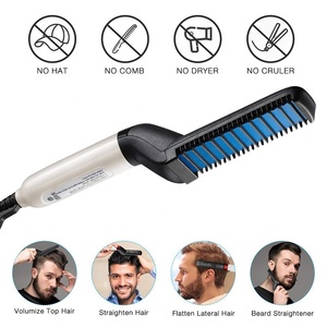 Peine Alisador Multifuncional 2023, Rizador de Pelo Eléctrico, Alisador de <span class=keywords><strong>Barba</strong></span> para Hombres, <span class=keywords><strong>Barba</strong></span> <span class=keywords><strong>y</strong></span> Cabello - Product Image 6