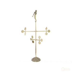 مقياس اتجاه الرياح معدني فاخر بتصميم حصان حديقة صيني مزخرف ومهني - Product Image 5