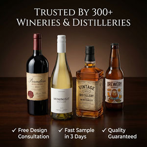 Étiquette de bouteille de vodka minimaliste nordique, autocollant personnalisé en feuille d'argent avec motif de cristal de glace sur <span class=keywords><strong>film</strong></span> transparent pour gin et spiritueux - Product Image 5