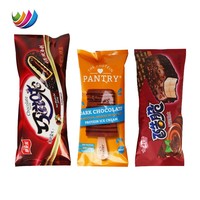 Sac de crème glacée scellé sur le côté arrière personnalisé sac d'emballage de Popsicle de qualité alimentaire sac en plastique jetable congelé pour la crème glacée Popsicle