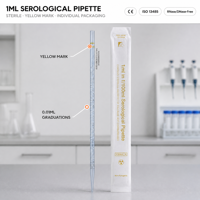 Pipette sérologique A-gen 1ml/2ml/5ml/10ml/25ml/50ml/100ml avec consommables de laboratoire stériles en PS, personnalisable OEM