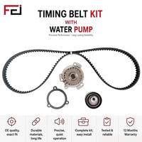 Kit de courroie de distribution et pompe à eau FEI en acier et caoutchouc, compatible Lada 1.6L KP15670XS, garantie 12 mois
