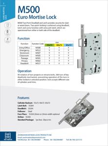 KEYMAN 6072 Edelstahl 304 Brandschutz CE EN Einst eck schloss Türgriff schloss Set Brandschutz-Türbeschläge - Product Image 4