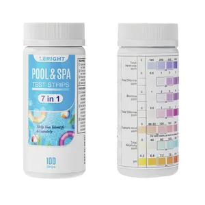 7 In 1 Fish Tank Swimming Pool Drinking Water Quality Testing Bromine Total Chlorine Residual Chlorine Ph Test Strips