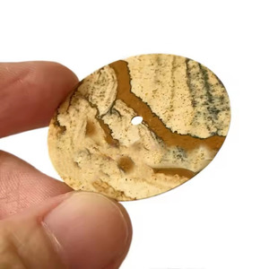 Cadran de montre en pierre de jaspe naturel, 28,5 mm x 31,5 mm, pour mouvements NH35, 9015, SW200, pour la fabrication de montres personnalisées OEM/ODM de marque unique. - Product Image 2